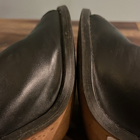 SixtySeven/Anthropologie Leather Ankle Boots chunk Heel - Picture 7 of 16
